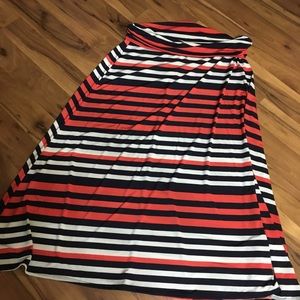 NWT Striped X-Large Maxi Skirt